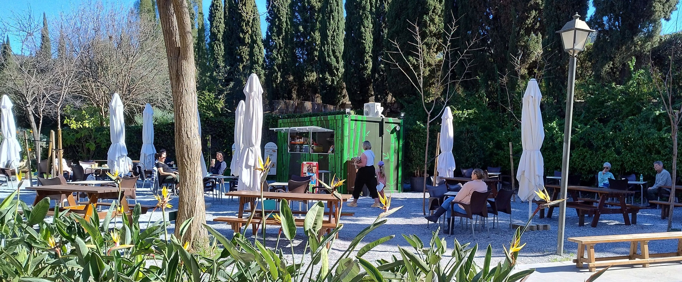 Vista de la cafetería